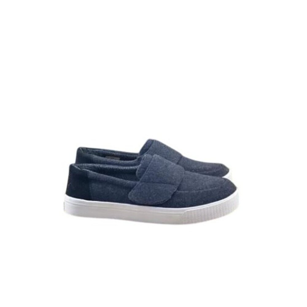 Toms NWOB Womens Altair Black Felt Suede Slip On Shoes Size 9.5 Hook Loop - Picture 2 of 5